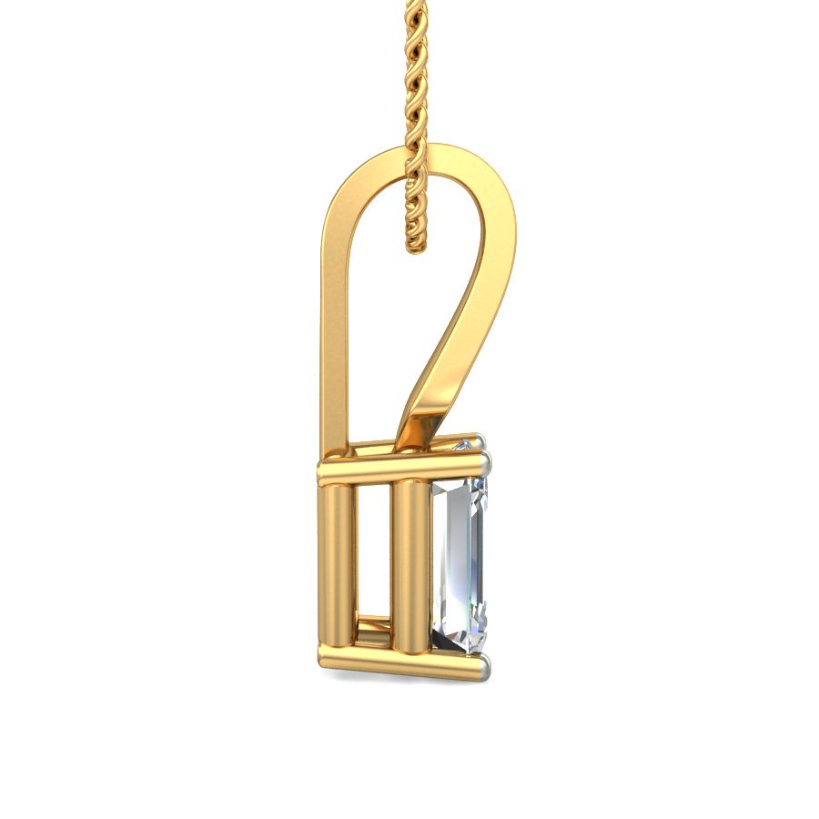 IGI Certified Natural Diamond Design Pendant 14K/18K Fine Yellow Gold
