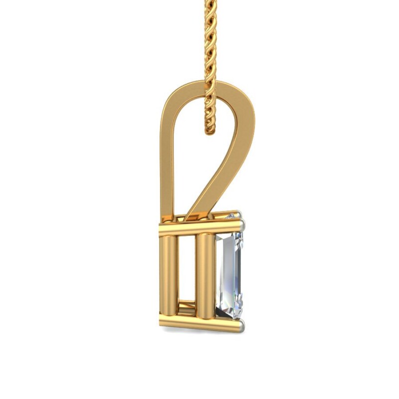 IGI Certified Natural Diamond Design Pendant 14K/18K Fine Yellow Gold