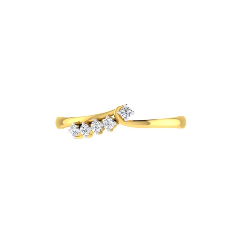 IGI Certified Natural Diamond Women's Ring 14K/18K Fine Yellow Gold