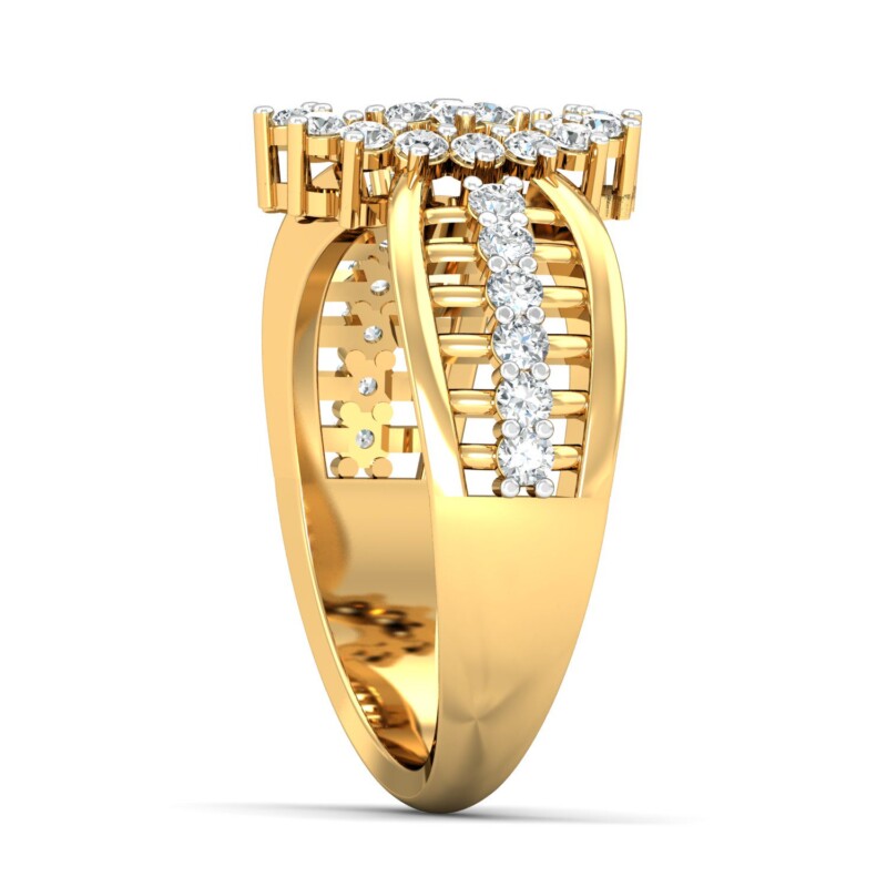 IGI Certified Natural Diamond Women's Ring 14K/18K Fine Yellow Gold