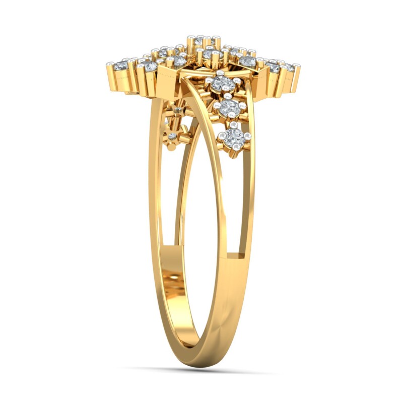 IGI Certified Natural Diamond Women's Ring 14K/18K Fine Yellow Gold