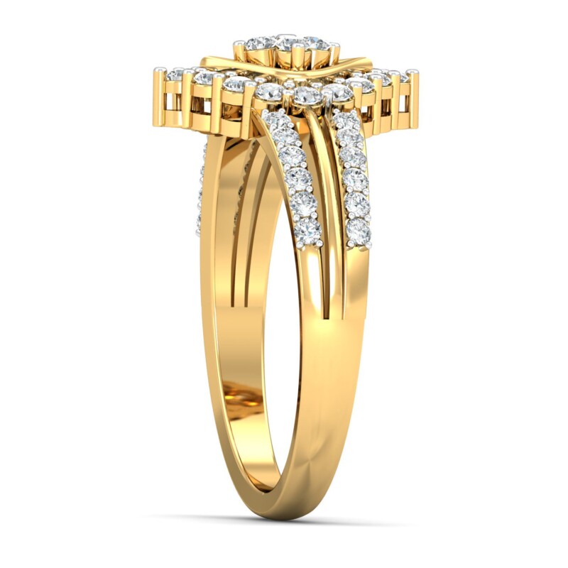 IGI Certified Natural Diamond Women's Ring 14K/18K Fine Yellow Gold