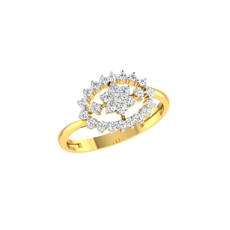 IGI Certified Natural Diamond Women's Ring 14K/18K Fine Yellow Gold