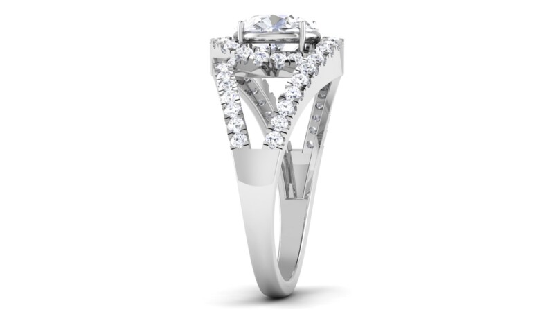 IGI Certified Natural Diamond Women's Ring 14K/18K Fine White Gold