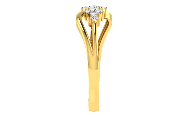 IGI Certified Natural Diamond Women's Ring 14K/18K Fine Yellow Gold