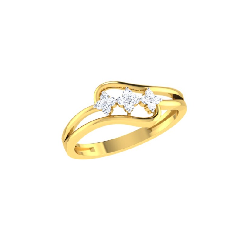 IGI Certified Natural Diamond Women's Ring 14K/18K Fine Yellow Gold