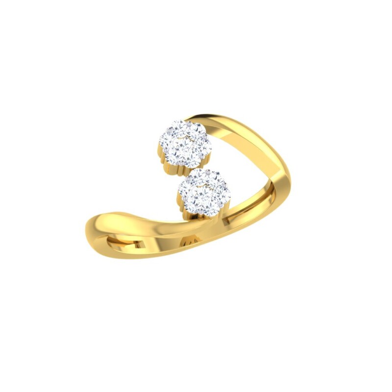 IGI Certified Natural Diamond Women's Ring 14K/18K Fine Yellow Gold