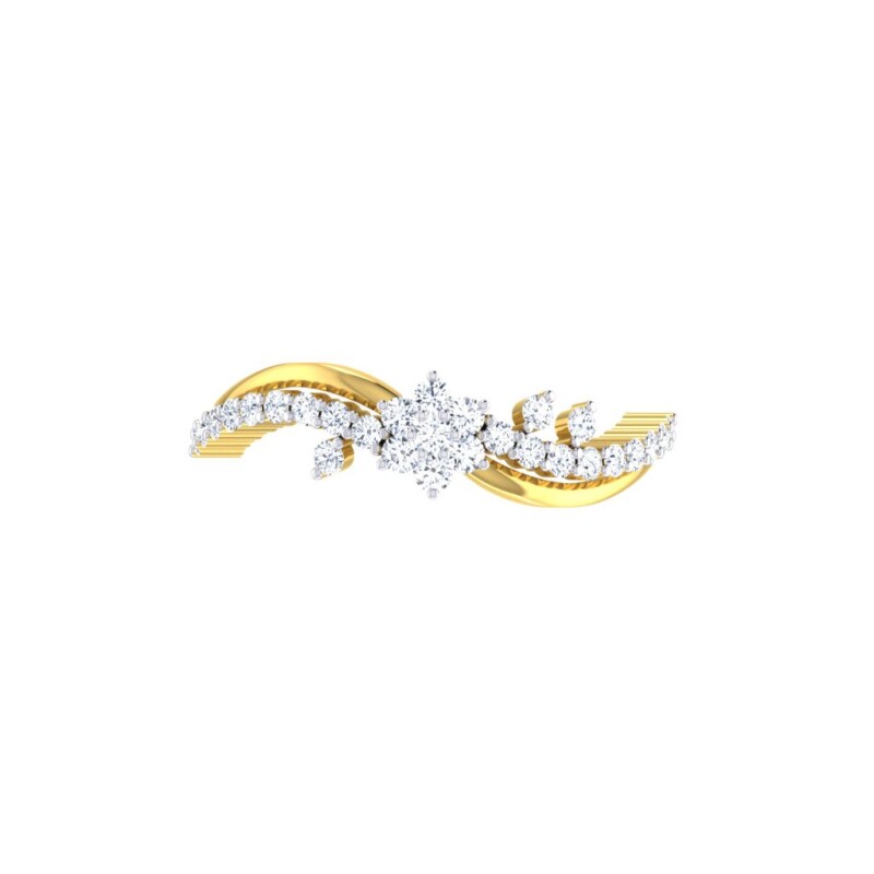 IGI Certified Natural Diamond Women's Ring 14K/18K Fine Yellow Gold