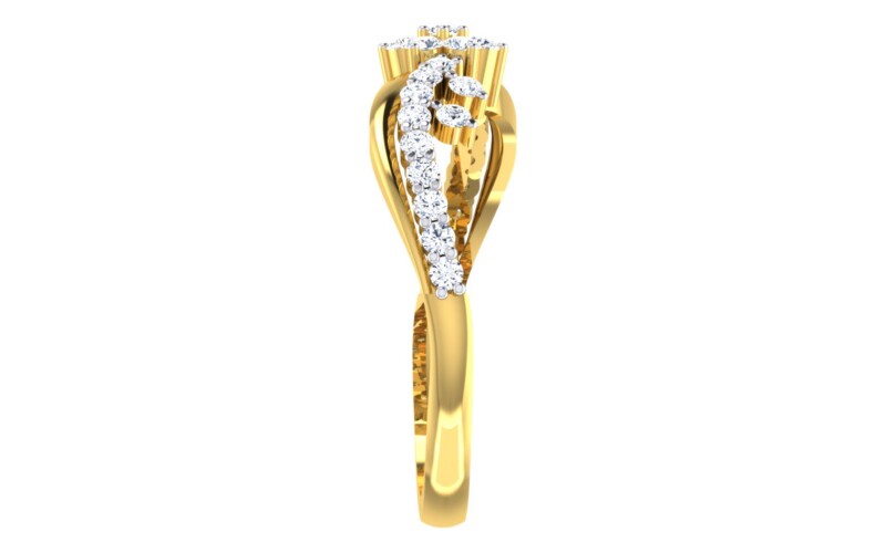 IGI Certified Natural Diamond Women's Ring 14K/18K Fine Yellow Gold