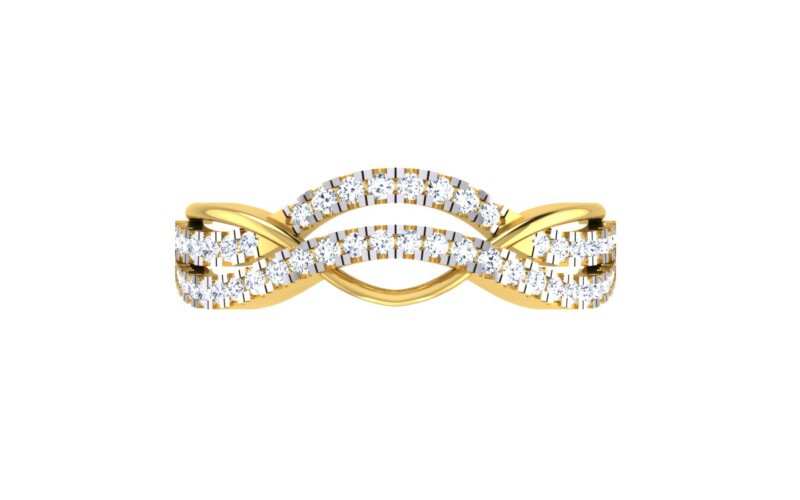 IGI Certified Natural Diamond Women's Ring 14K/18K Fine Yellow Gold