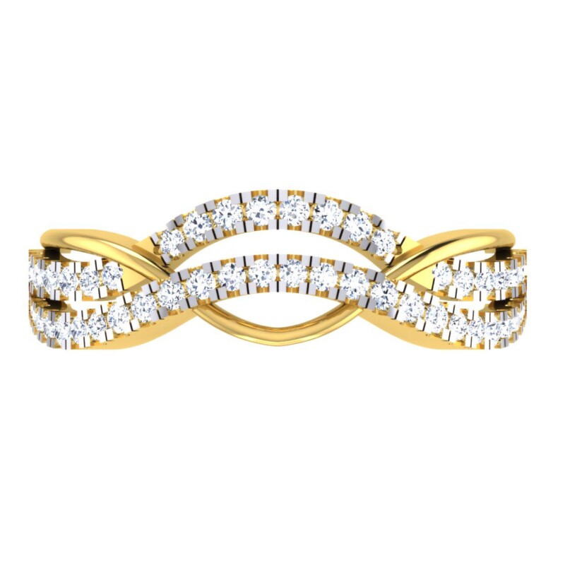 IGI Certified Natural Diamond Women's Ring 14K/18K Fine Yellow Gold