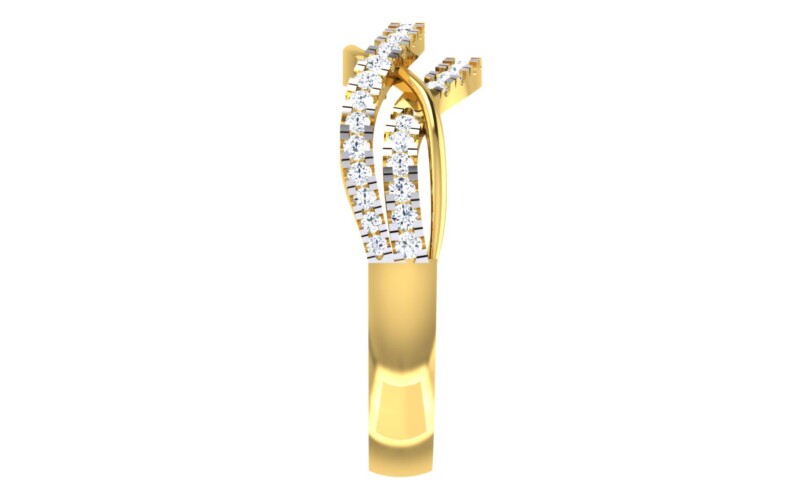 IGI Certified Natural Diamond Women's Ring 14K/18K Fine Yellow Gold