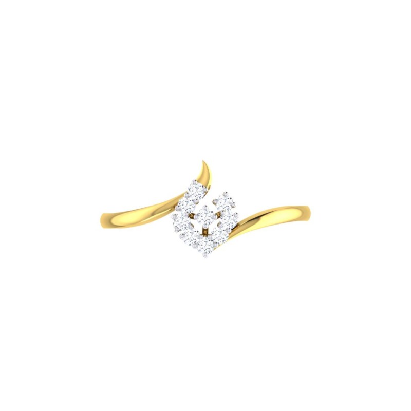 IGI Certified Natural Diamond Women's Ring 14K/18K Fine Yellow Gold