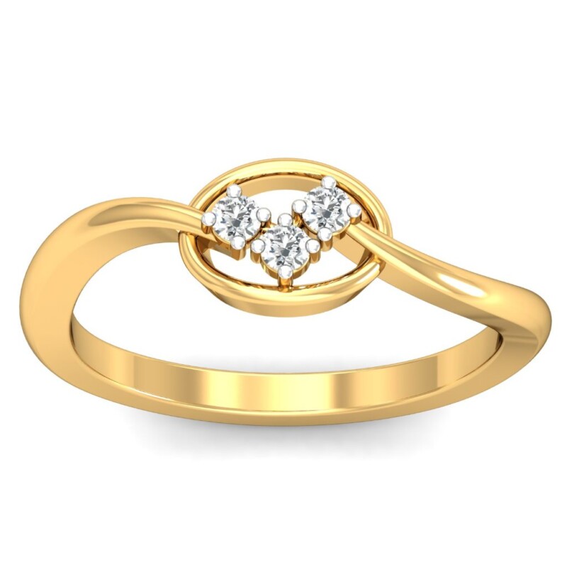 IGI Certified Natural Diamond Women's Ring 14K/18K Fine Yellow Gold