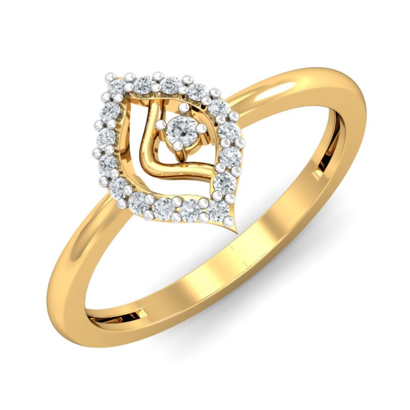 IGI Certified Natural Diamond Women's Ring 14K/18K Fine Yellow Gold