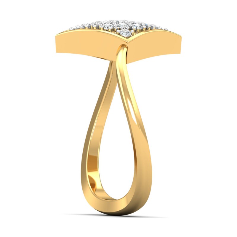 IGI Certified Natural Diamond Women's Ring 14K/18K Fine Yellow Gold