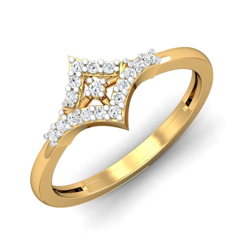 IGI Certified Natural Diamond Women's Ring 14K/18K Fine Yellow Gold