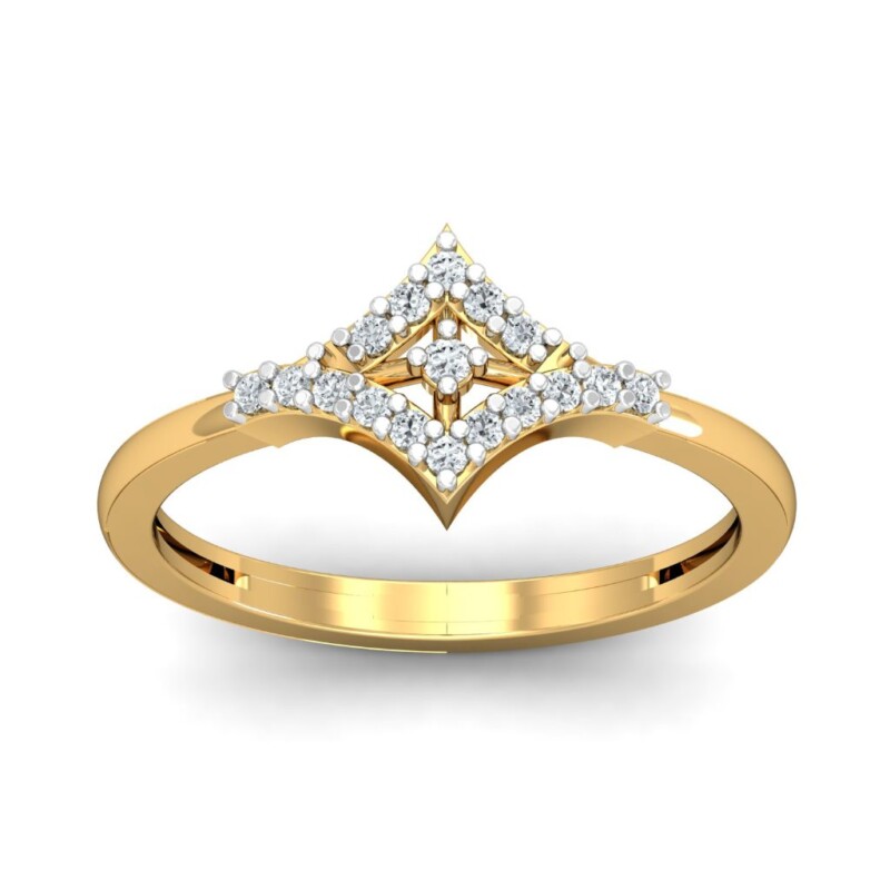 IGI Certified Natural Diamond Women's Ring 14K/18K Fine Yellow Gold