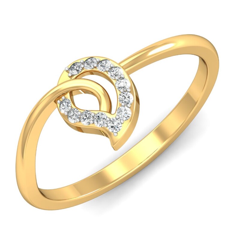 IGI Certified Natural Diamond Women's Ring 14K/18K Fine Yellow Gold