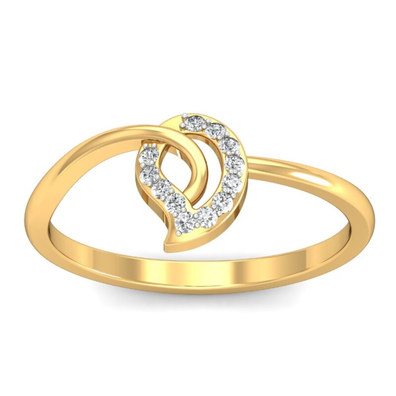 IGI Certified Natural Diamond Women's Ring 14K/18K Fine Yellow Gold