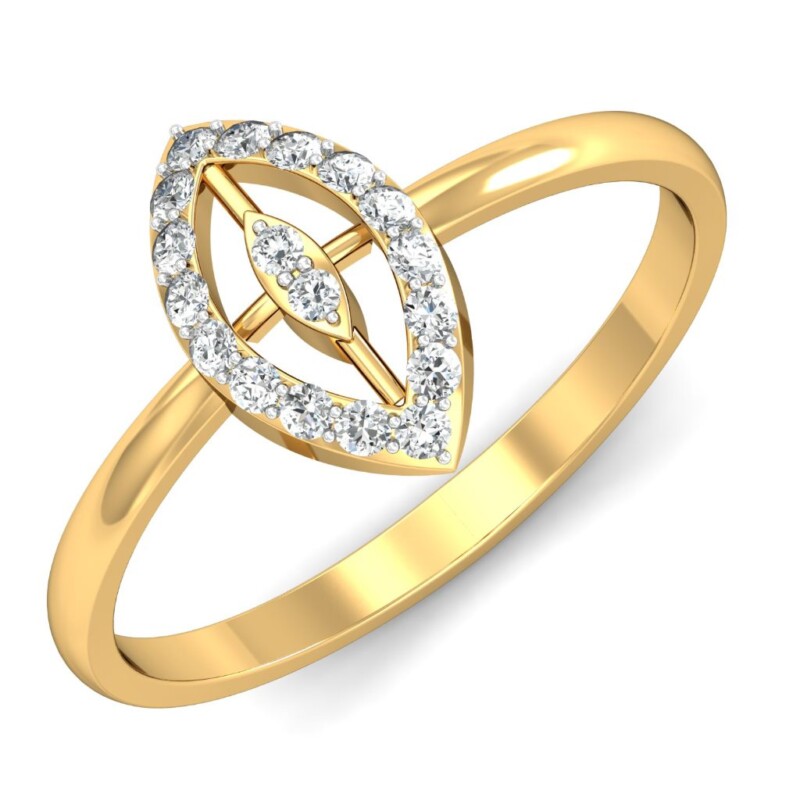 IGI Certified Natural Diamond Women's Ring 14K/18K Fine Yellow Gold