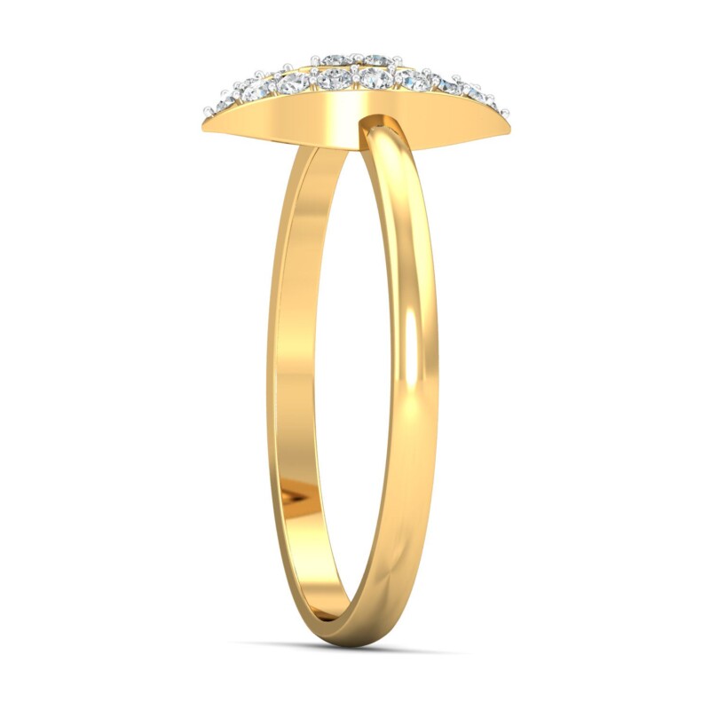 IGI Certified Natural Diamond Women's Ring 14K/18K Fine Yellow Gold