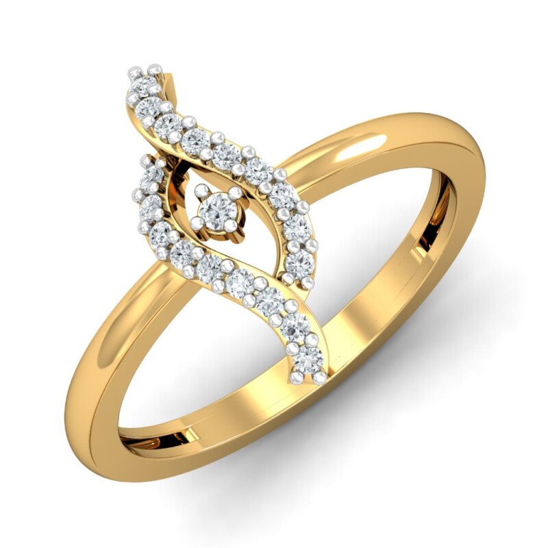 IGI Certified Natural Diamond Women's Ring 14K/18K Fine Yellow Gold