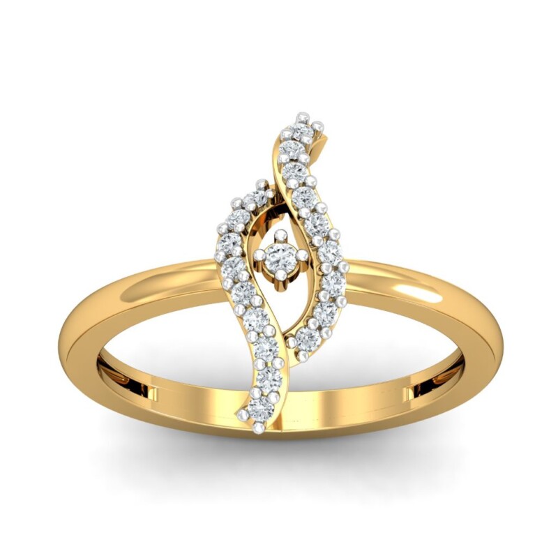 IGI Certified Natural Diamond Women's Ring 14K/18K Fine Yellow Gold