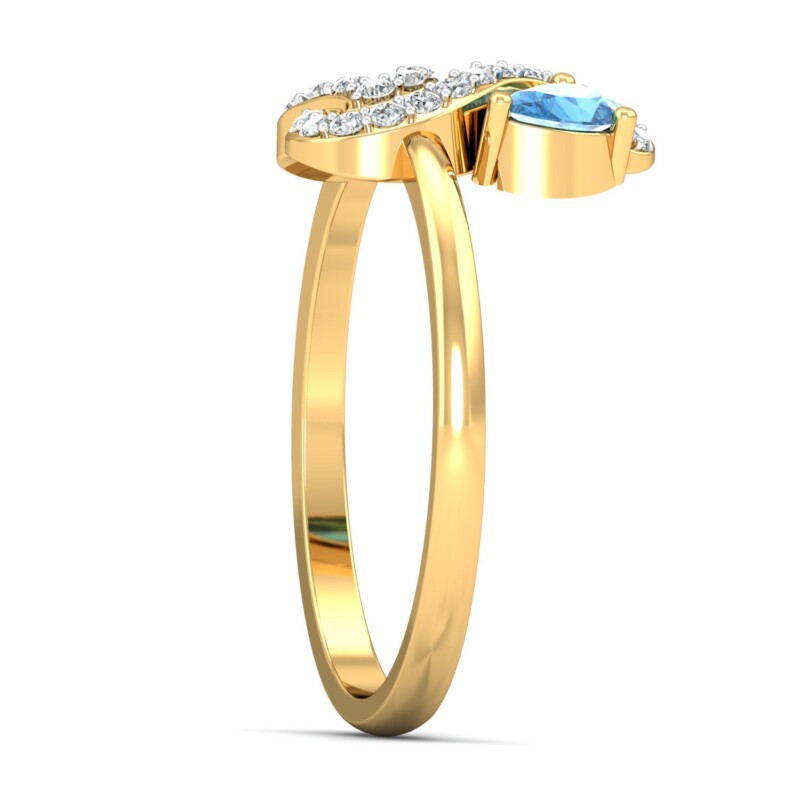 IGI Certified Natural Diamond Women's Ring 14K/18K Fine Yellow Gold