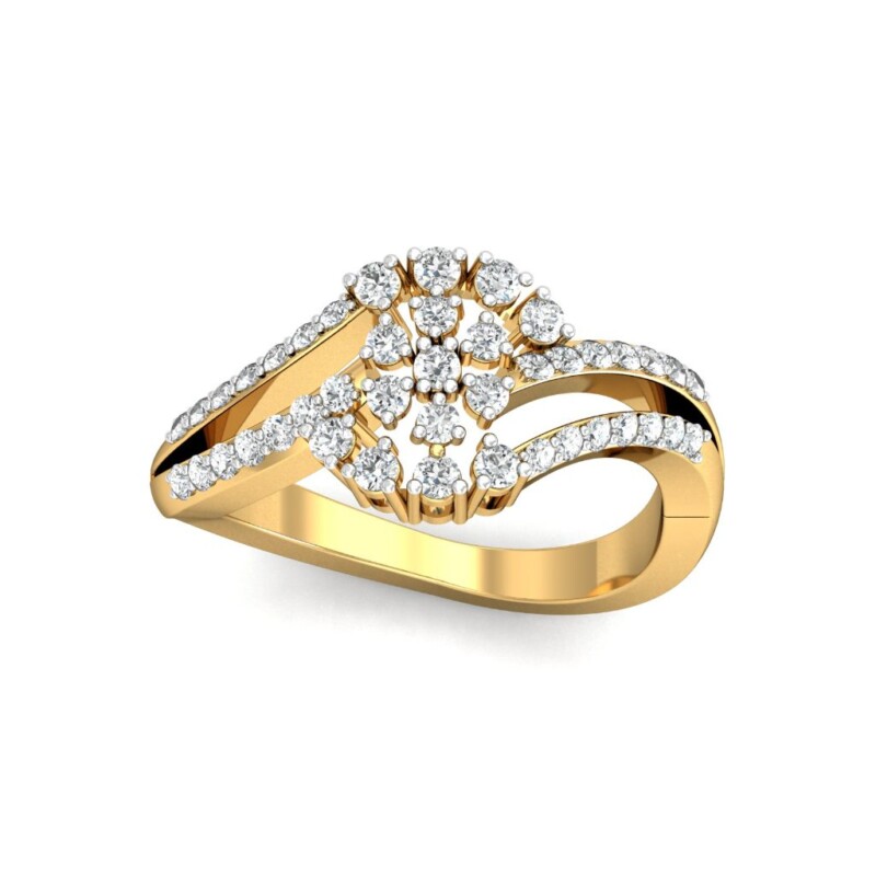 IGI Certified Natural Diamond Women's Ring 14K/18K Fine Yellow Gold