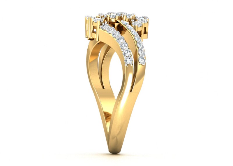 IGI Certified Natural Diamond Women's Ring 14K/18K Fine Yellow Gold