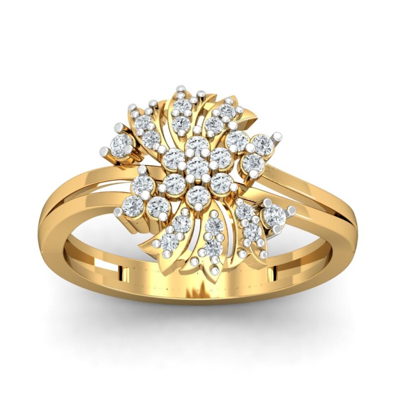 IGI Certified Natural Diamond Women's Ring 14K/18K Fine Yellow Gold