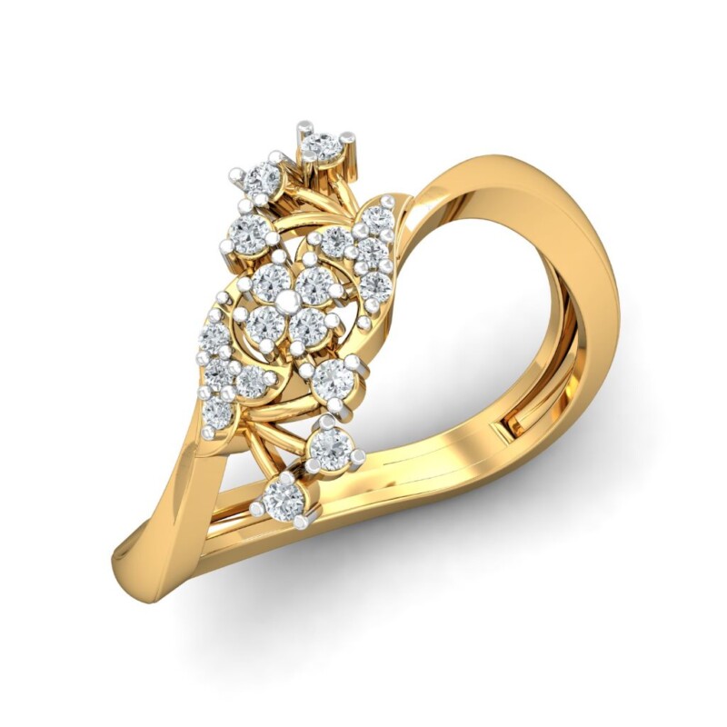 IGI Certified Natural Diamond Women's Ring 14K/18K Fine Yellow Gold