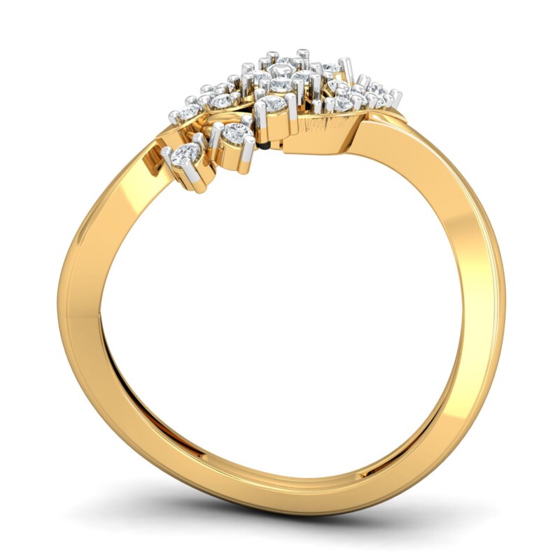 IGI Certified Natural Diamond Women's Ring 14K/18K Fine Yellow Gold