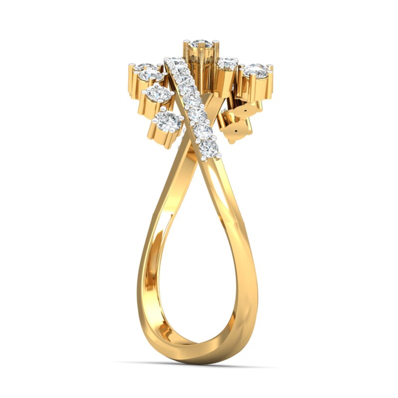 IGI Certified Natural Diamond Women's Ring 14K/18K Fine Yellow Gold