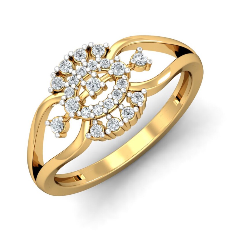 IGI Certified Natural Diamond Women's Ring 14K/18K Fine Yellow Gold