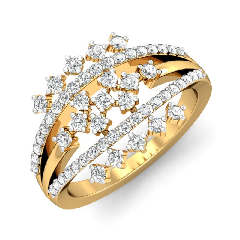 IGI Certified Natural Diamond Women's Ring 14K/18K Fine Yellow Gold