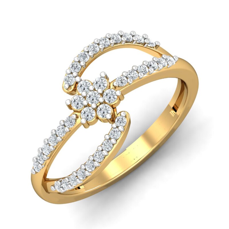 IGI Certified Natural Diamond Women's Ring 14K/18K Fine Yellow Gold