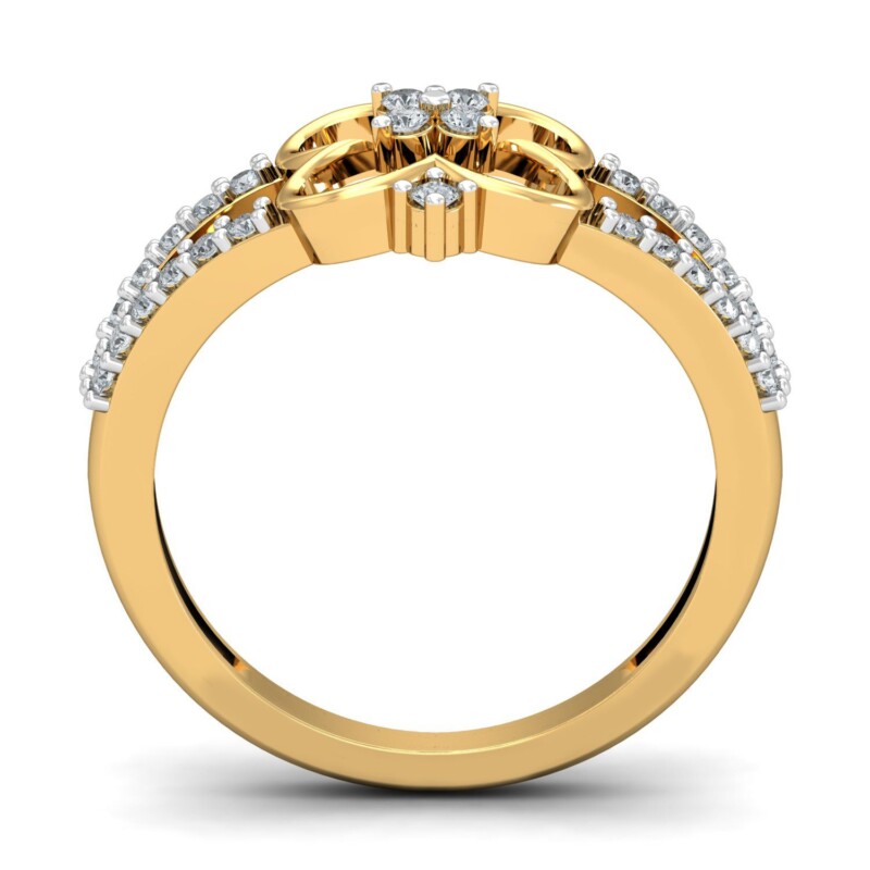 IGI Certified Natural Diamond Women's Ring 14K/18K Fine Yellow Gold