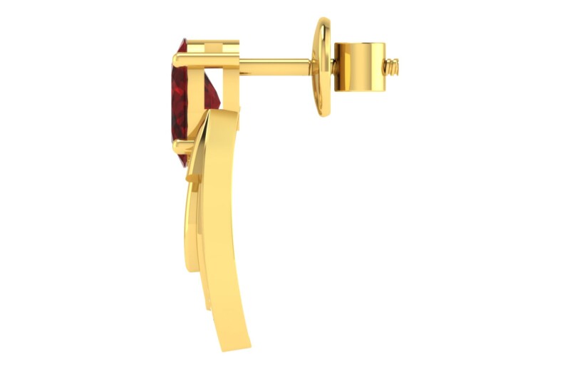 IGI Certified Natural Diamond 14/18K Fine Gold Earring Yellow Gold